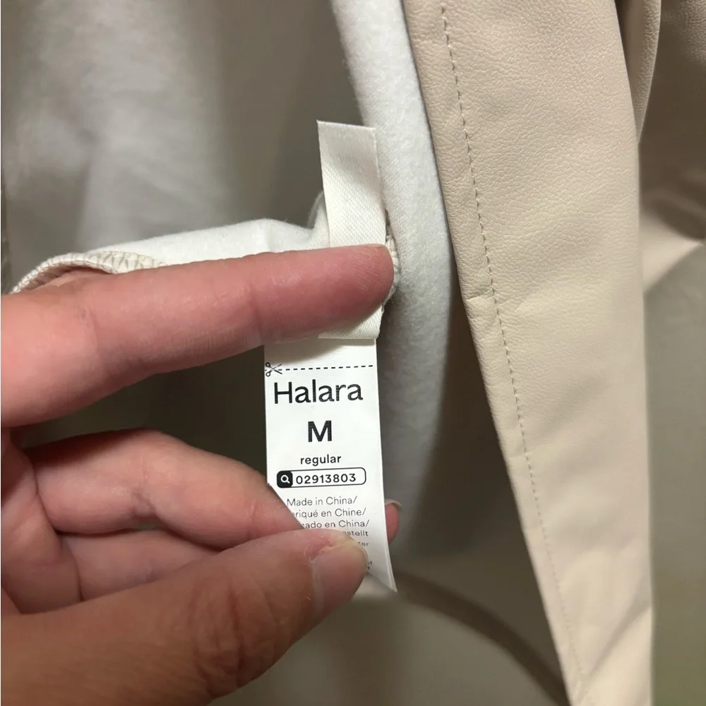 Halara High Waist Tummy Control Ruched Curved Hem Midi Skirt Medium NWOT - Picture 2 of 7